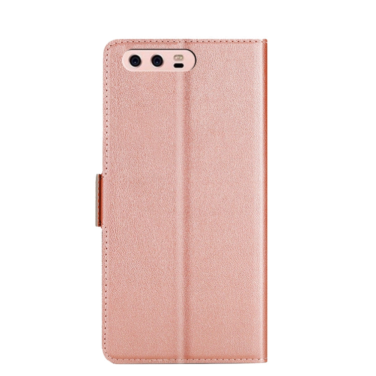 For Huawei P10 Plus Ultra-thin Voltage Side Buckle PU + TPU Leather Phone Case
