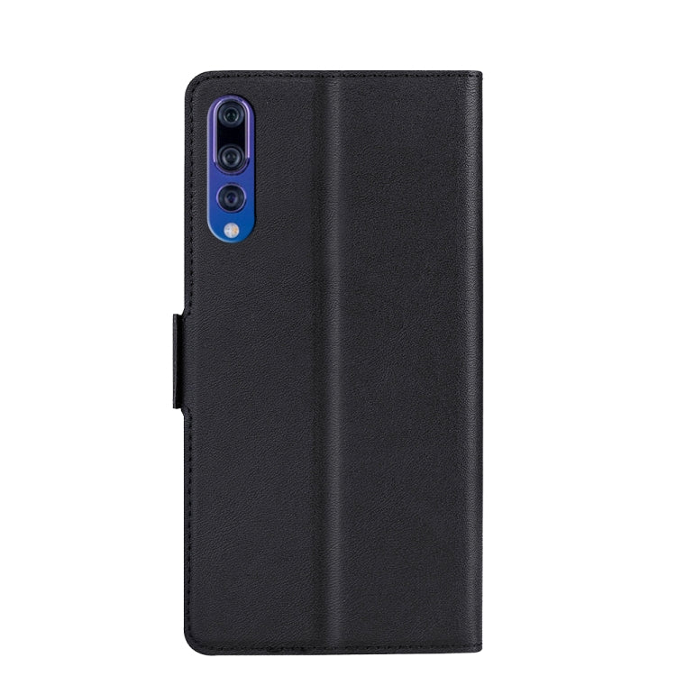 For Huawei P20 Ultra-thin Voltage Side Buckle PU + TPU Leather Phone Case