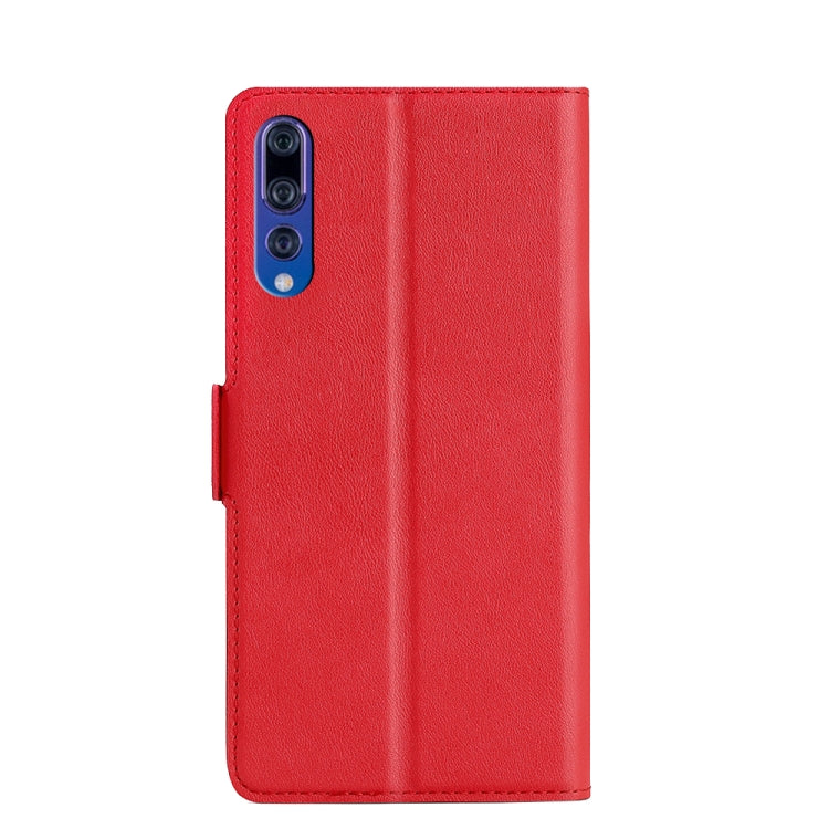 For Huawei P20 Ultra-thin Voltage Side Buckle PU + TPU Leather Phone Case
