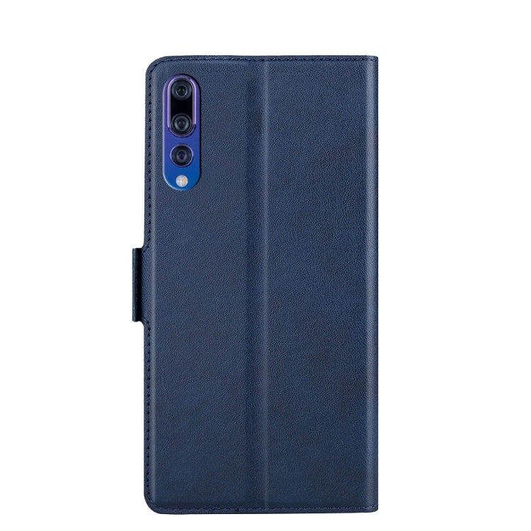 For Huawei P20 Ultra-thin Voltage Side Buckle PU + TPU Leather Phone Case