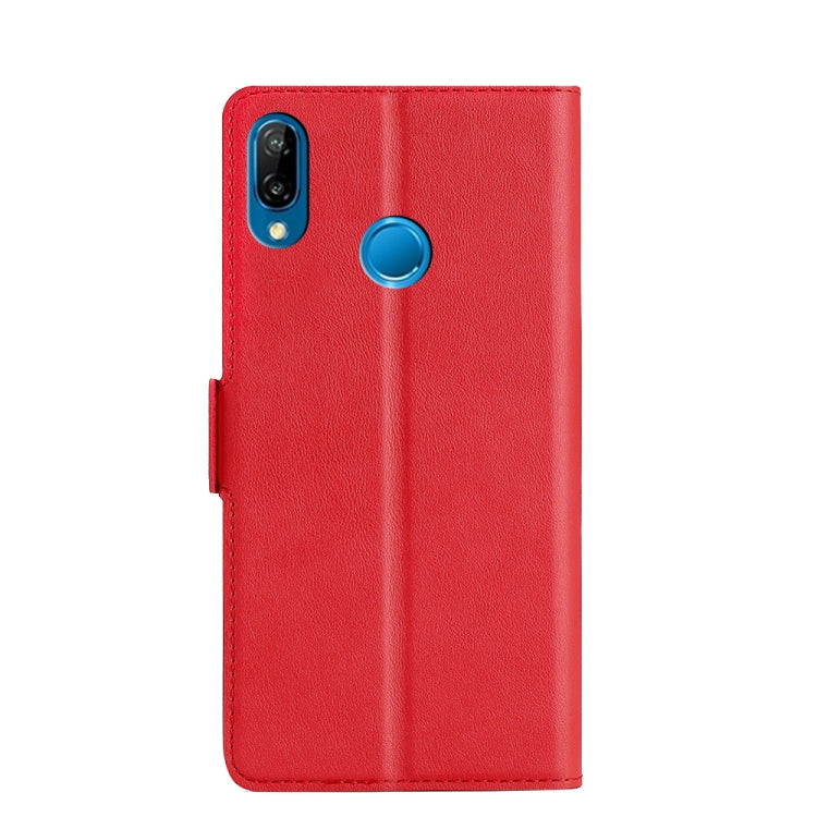 For Huawei P20 Lite / Honor Play Ultra-thin Voltage Side Buckle PU + TPU Leather Phone Case