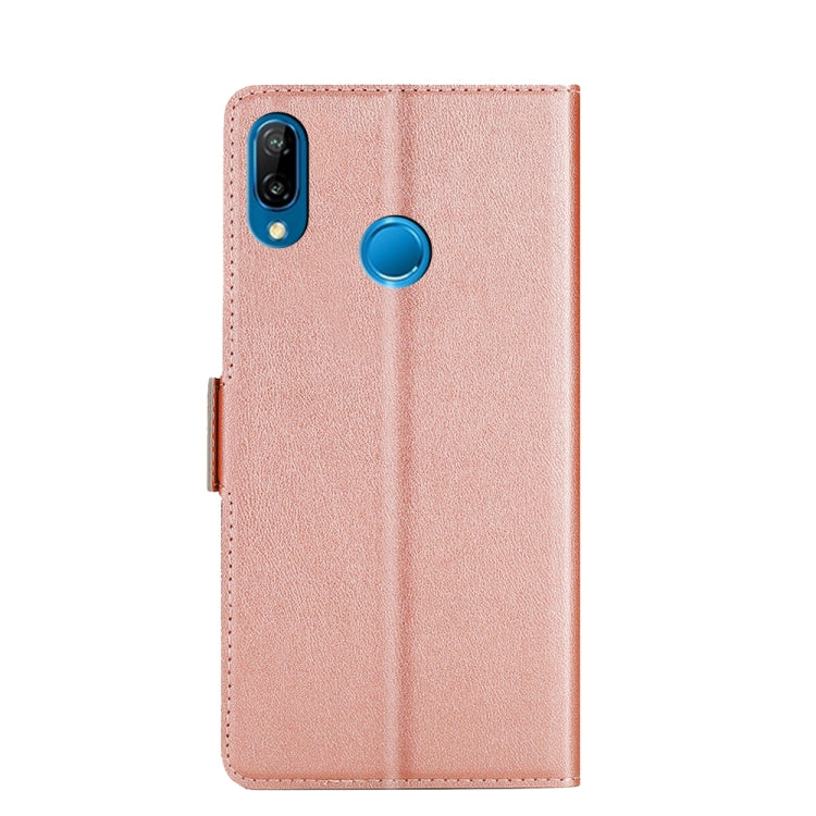 For Huawei P20 Lite / Honor Play Ultra-thin Voltage Side Buckle PU + TPU Leather Phone Case