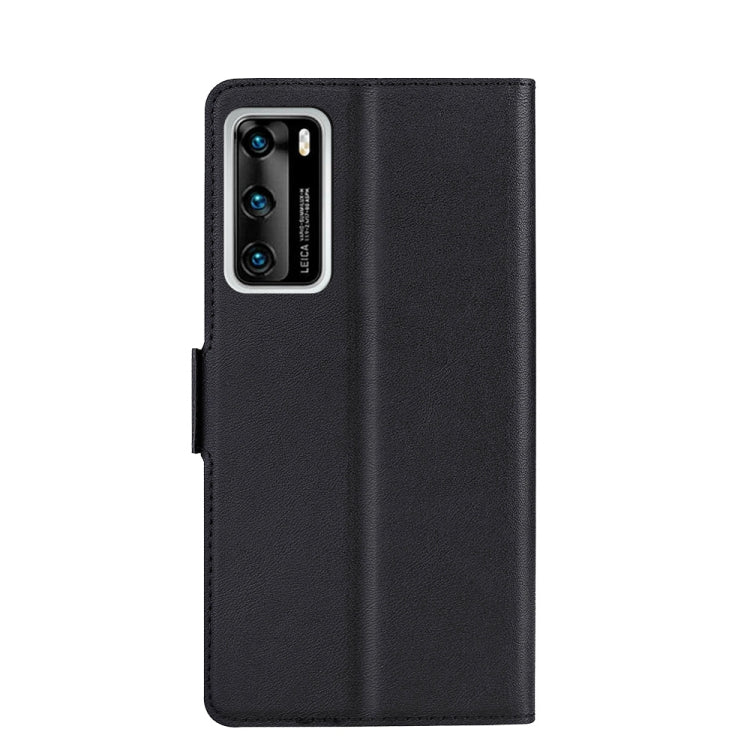 For Huawei P40 Ultra-thin Voltage Side Buckle PU + TPU Leather Phone Case
