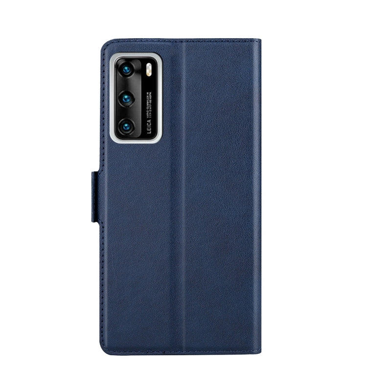 For Huawei P40 Ultra-thin Voltage Side Buckle PU + TPU Leather Phone Case