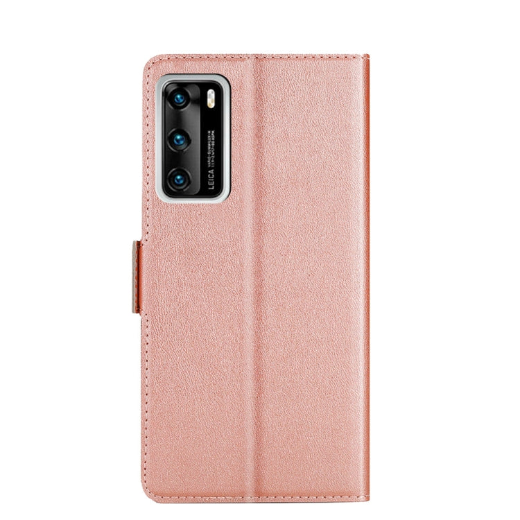 For Huawei P40 Ultra-thin Voltage Side Buckle PU + TPU Leather Phone Case