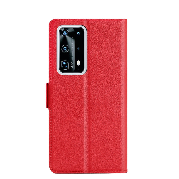 For Huawei P40 Pro+ Ultra-thin Voltage Side Buckle PU + TPU Leather Phone Case