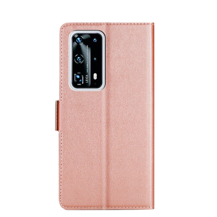 For Huawei P40 Pro+ Ultra-thin Voltage Side Buckle PU + TPU Leather Phone Case