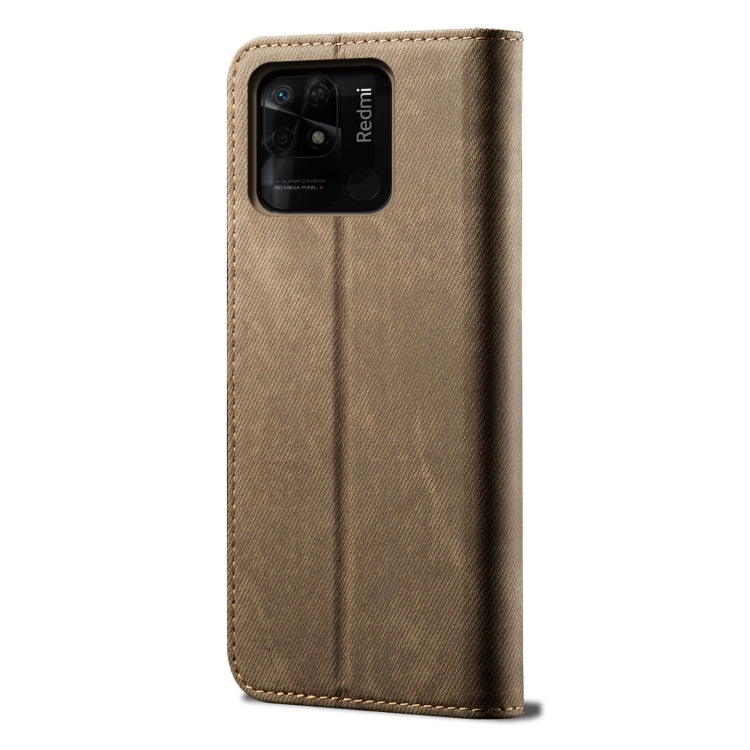 For Xiaomi Redmi 10C Denim Texture Leather Phone Case