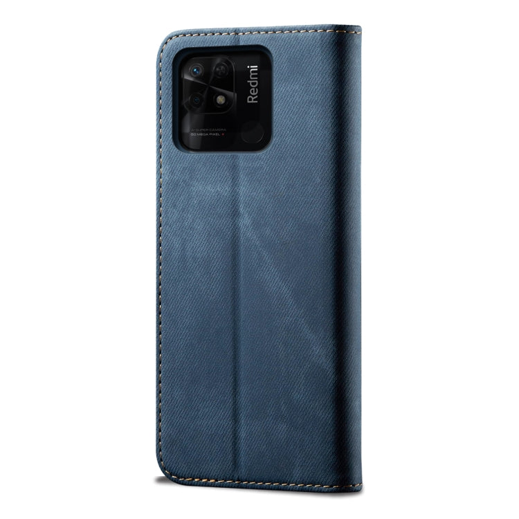 For Xiaomi Redmi 10C Denim Texture Leather Phone Case