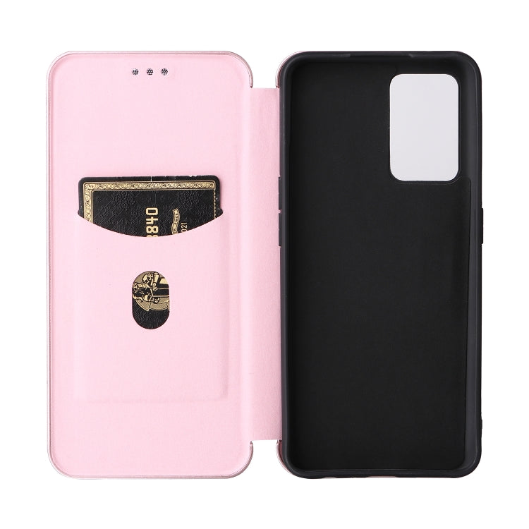 For OPPO Find X5 Lite Carbon Fiber Texture Leather Phone Case