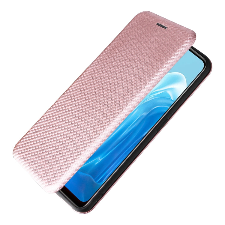 For OPPO Find X5 Lite Carbon Fiber Texture Leather Phone Case