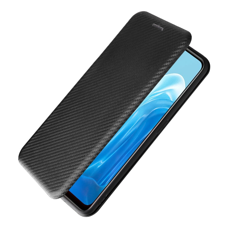 For OPPO Find X5 Lite Carbon Fiber Texture Leather Phone Case