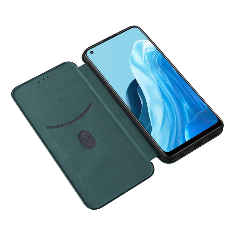 For OPPO Find X5 Lite Carbon Fiber Texture Leather Phone Case