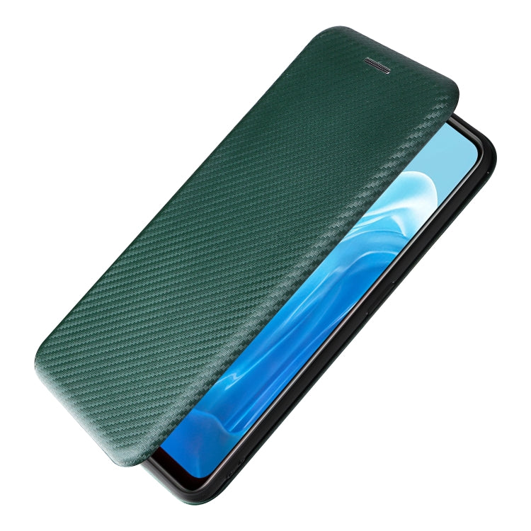 For OPPO Find X5 Lite Carbon Fiber Texture Leather Phone Case