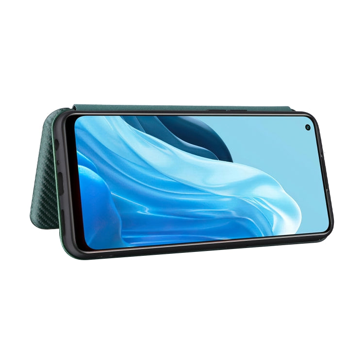 For OPPO Find X5 Lite Carbon Fiber Texture Leather Phone Case