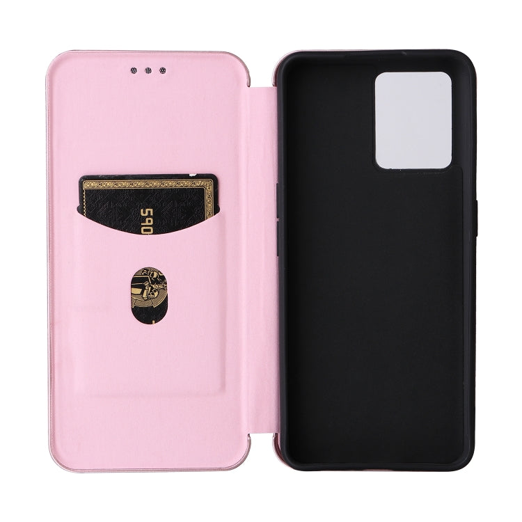 For OPPO Realme 9 Pro Carbon Fiber Texture Leather Phone Case