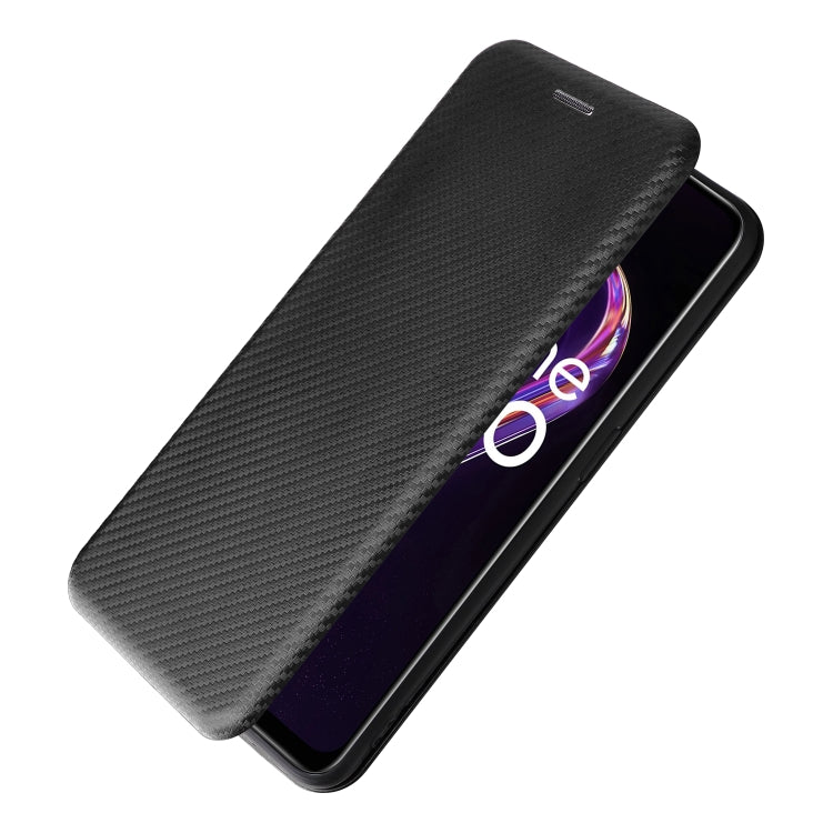 For OPPO Realme 9 Pro Carbon Fiber Texture Leather Phone Case