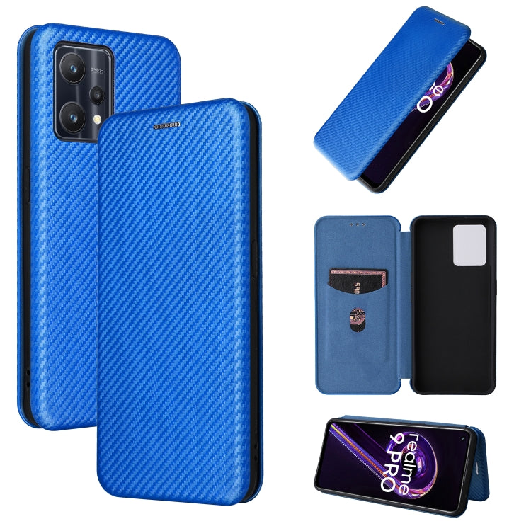 For OPPO Realme 9 Pro Carbon Fiber Texture Leather Phone Case