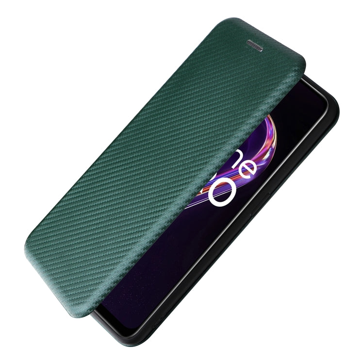 For OPPO Realme 9 Pro Carbon Fiber Texture Leather Phone Case