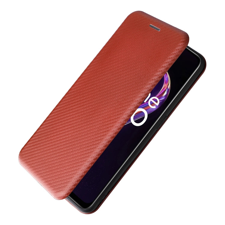 For OPPO Realme 9 Pro Carbon Fiber Texture Leather Phone Case