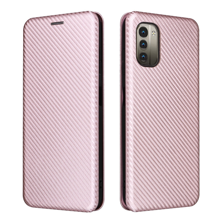 For Nokia G11 / G21 Carbon Fiber Texture Leather Phone Case