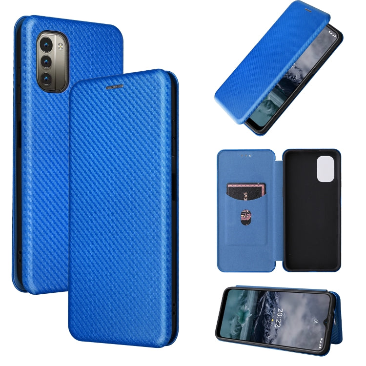 For Nokia G11 / G21 Carbon Fiber Texture Leather Phone Case