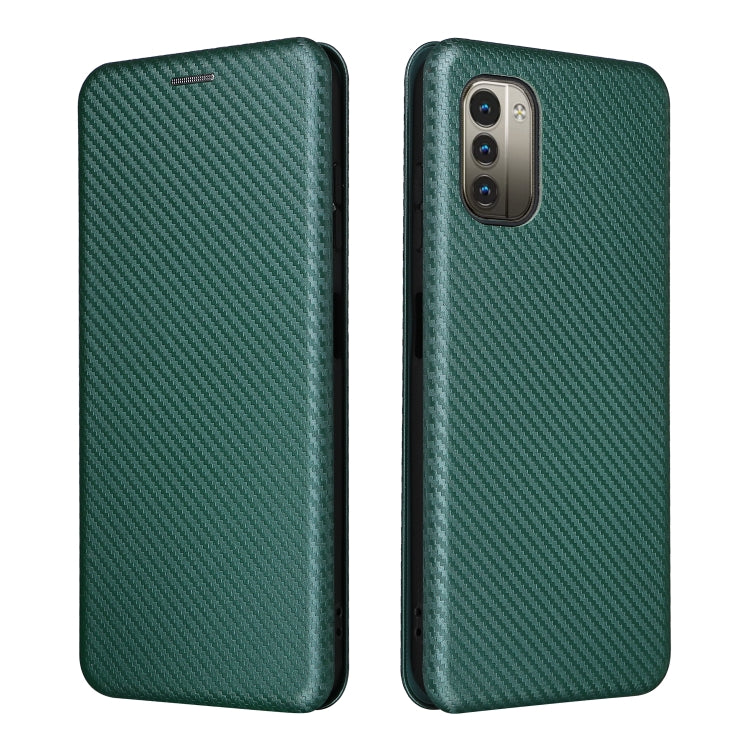 For Nokia G11 / G21 Carbon Fiber Texture Leather Phone Case