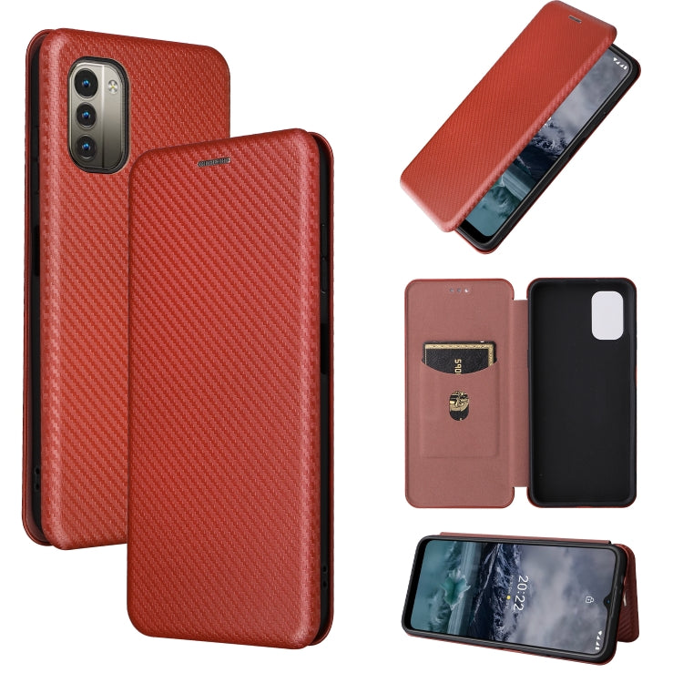 For Nokia G11 / G21 Carbon Fiber Texture Leather Phone Case