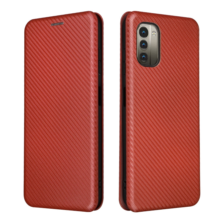 For Nokia G11 / G21 Carbon Fiber Texture Leather Phone Case