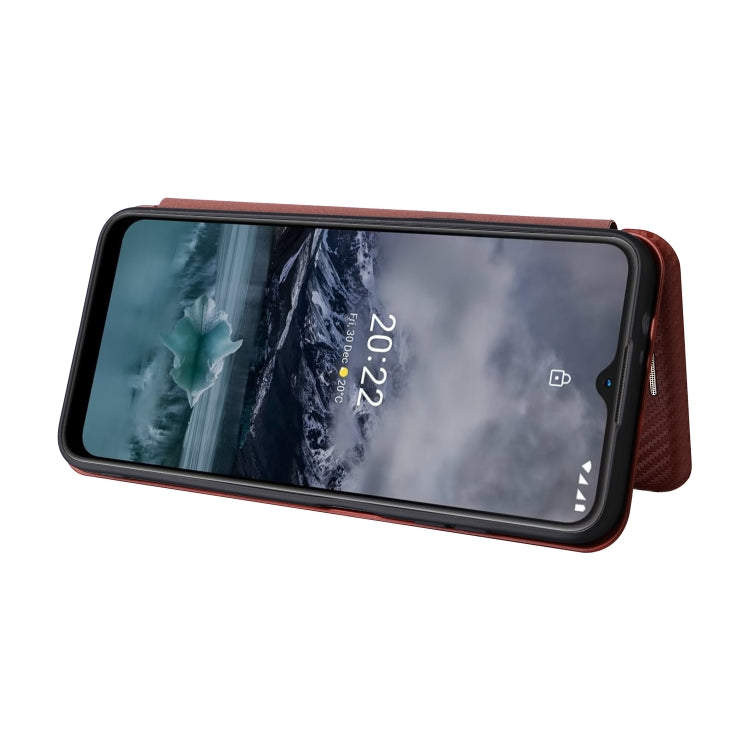For Nokia G11 / G21 Carbon Fiber Texture Leather Phone Case