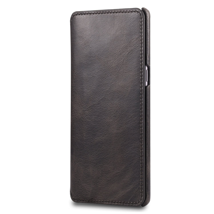 For Galaxy Note 8 Denior Oil Wax Cowhide Simple Horizontal Flip Leather Case with Card Slots & Wallet