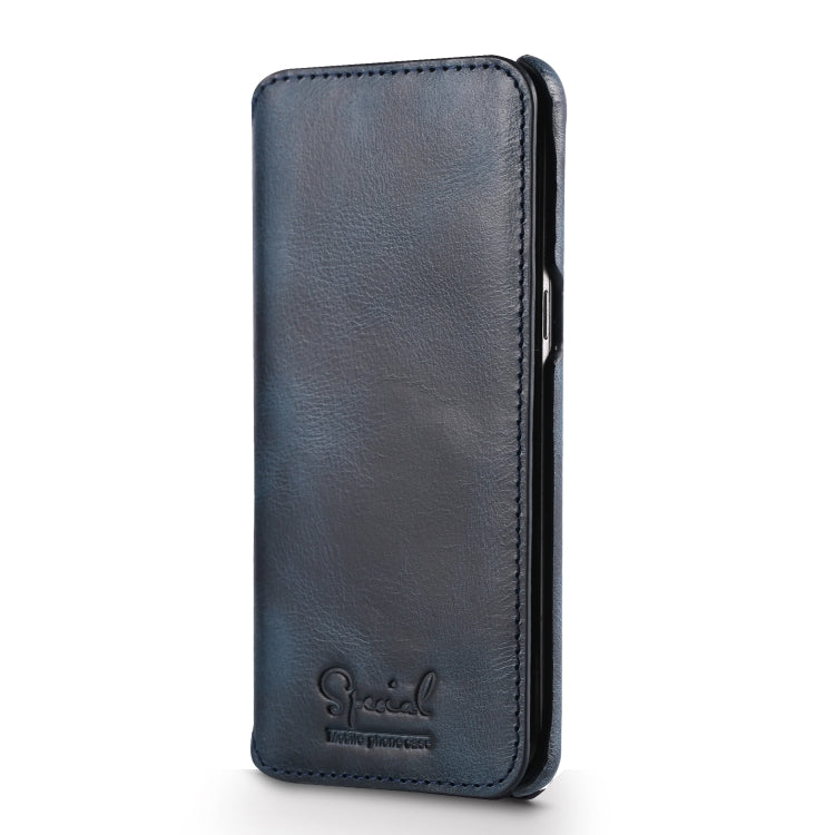 For Galaxy S8 Plus Denior Oil Wax Cowhide Simple Horizontal Flip Leather Case with Card Slots & Wallet