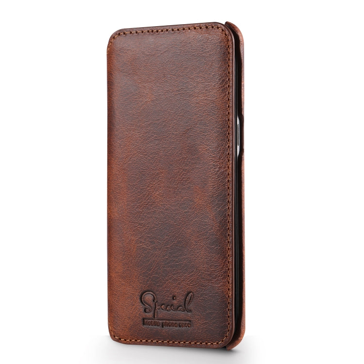 For Galaxy S8 Plus Denior Oil Wax Cowhide Simple Horizontal Flip Leather Case with Card Slots & Wallet