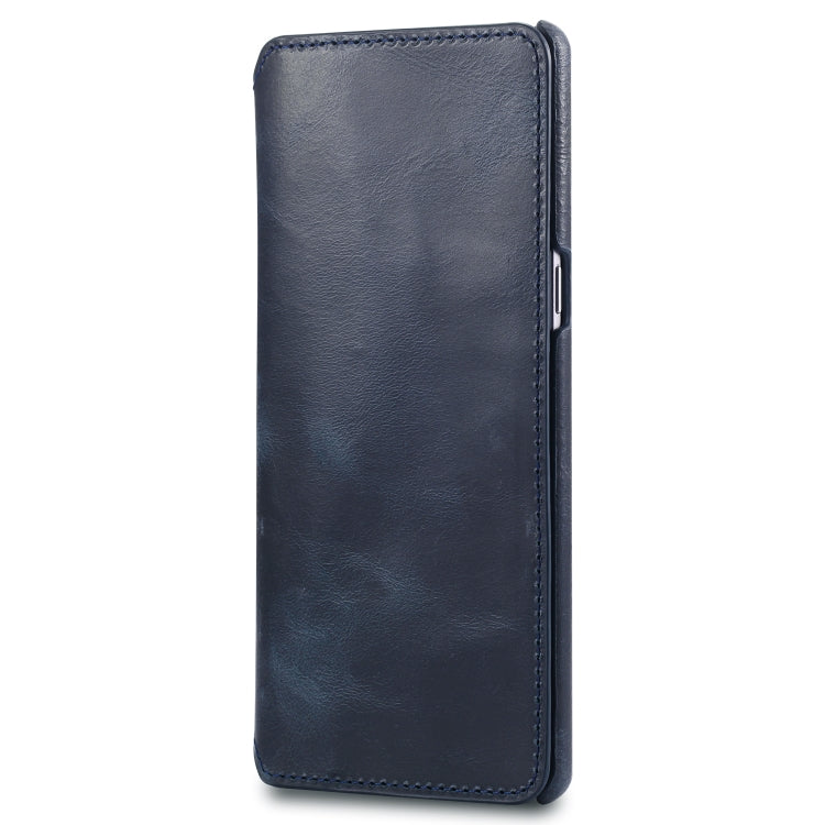For Galaxy S9 Denior Oil Wax Cowhide Simple Horizontal Flip Leather Case with Card Slots & Wallet