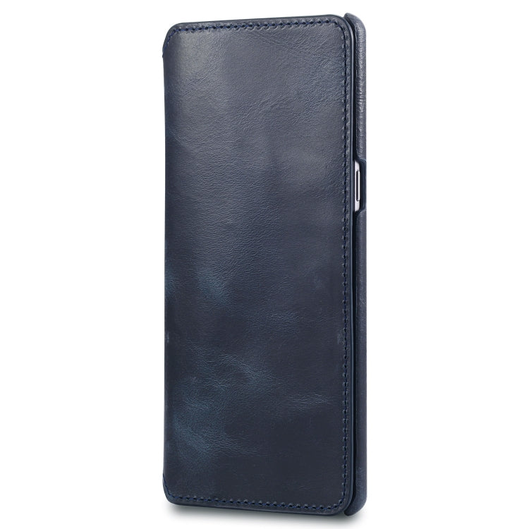For Galaxy S9 Plus Denior Oil Wax Cowhide Simple Horizontal Flip Leather Case with Card Slots & Wallet