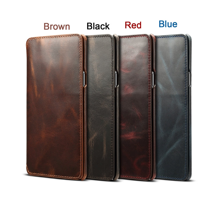 For Galaxy Note9 Denior Oil Wax Cowhide Simple Horizontal Flip Leather Case with Card Slots & Wallet