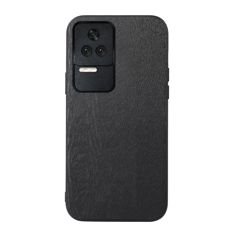 For Xiaomi Redmi K40S 5G Wood Texture PU Phone Case