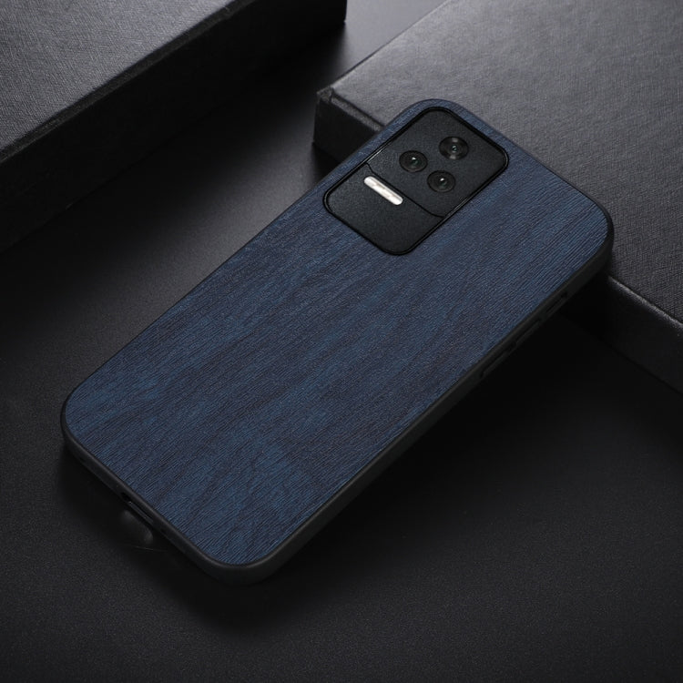 For Xiaomi Redmi K40S 5G Wood Texture PU Phone Case
