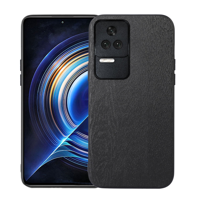 For Xiaomi Redmi K50 / K50 Pro 5G Wood Texture PU Phone Case