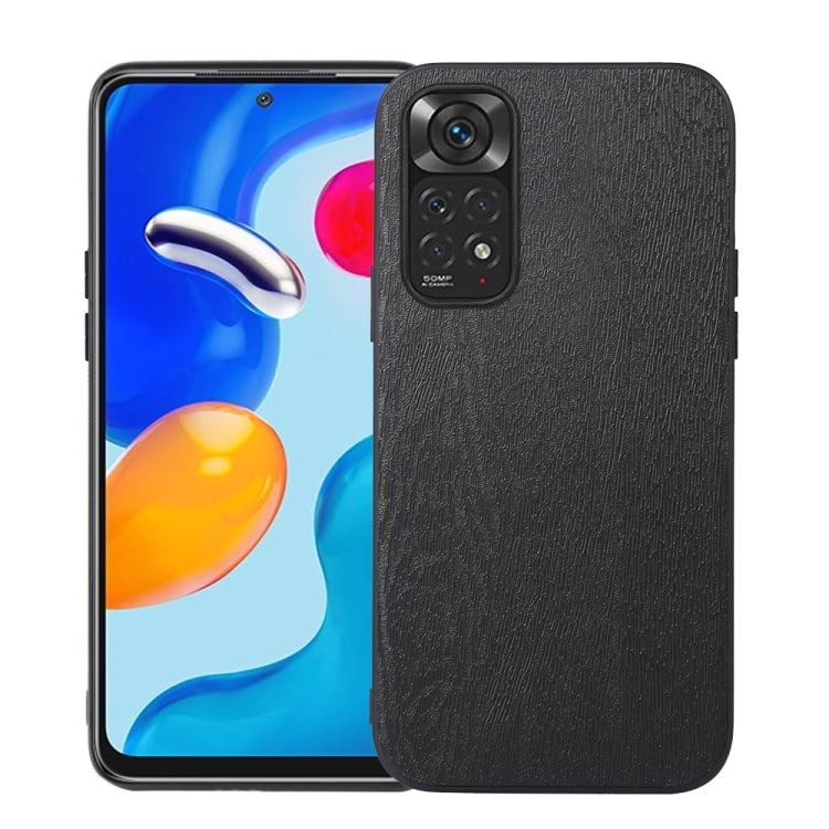 For Xiaomi Redmi Note 11 4G / Note 11S Wood Texture PU Phone Case