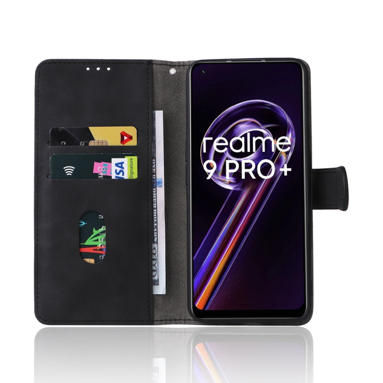 For OPPO Realme 9 Pro+ Skin Feel Magnetic Buckle Calf Texture Leather Phone Case