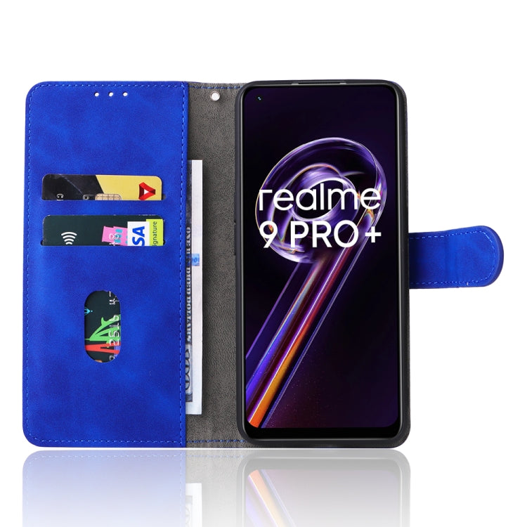 For OPPO Realme 9 Pro+ Skin Feel Magnetic Buckle Calf Texture Leather Phone Case