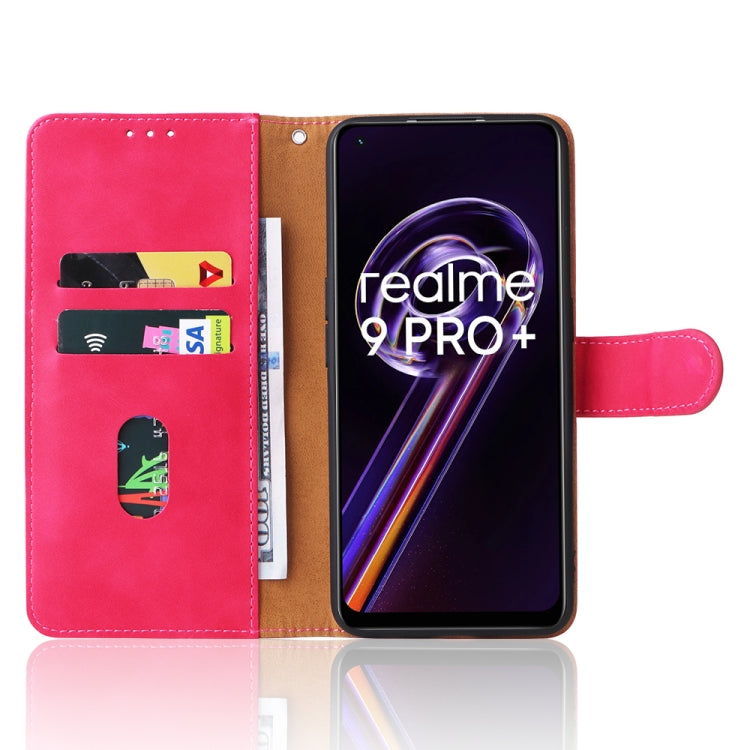 For OPPO Realme 9 Pro+ Skin Feel Magnetic Buckle Calf Texture Leather Phone Case
