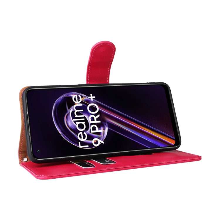 For OPPO Realme 9 Pro+ Skin Feel Magnetic Buckle Calf Texture Leather Phone Case