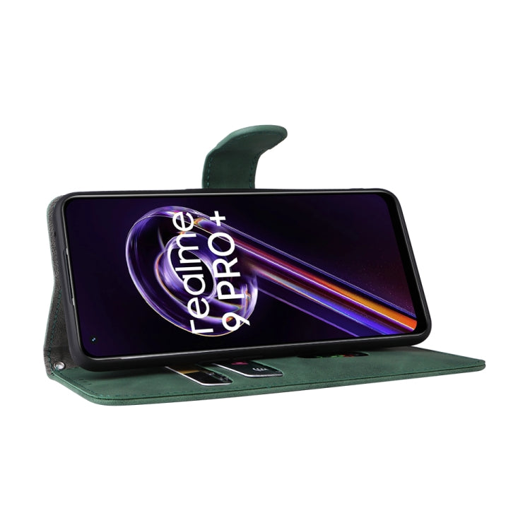 For OPPO Realme 9 Pro+ Skin Feel Magnetic Buckle Calf Texture Leather Phone Case