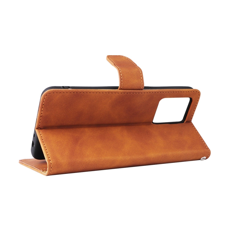 For OPPO Realme 9 Pro+ Skin Feel Magnetic Buckle Calf Texture Leather Phone Case