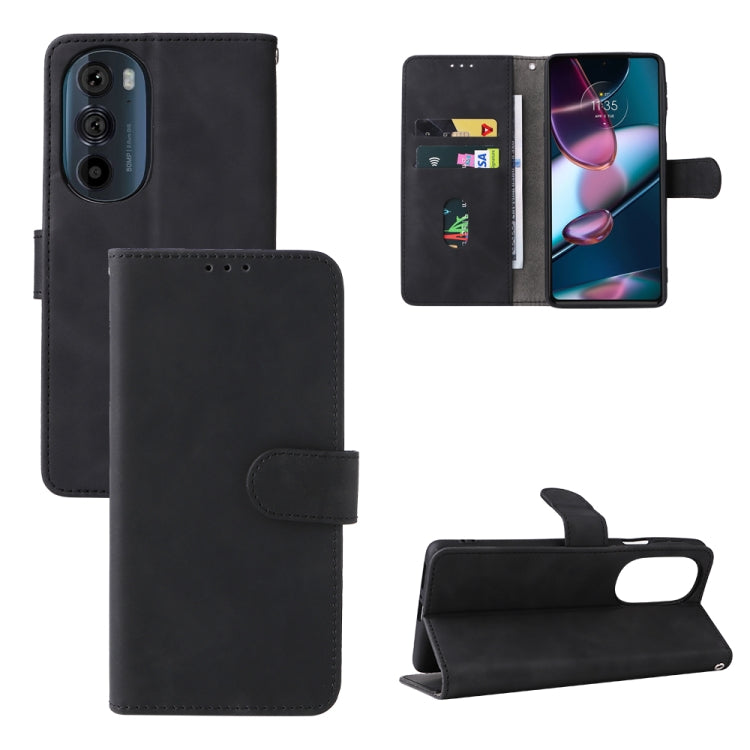 For Motorola Edge X30 Skin Feel Magnetic Buckle Calf Texture Leather Phone Case