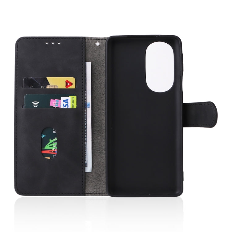 For Motorola Edge X30 Skin Feel Magnetic Buckle Calf Texture Leather Phone Case