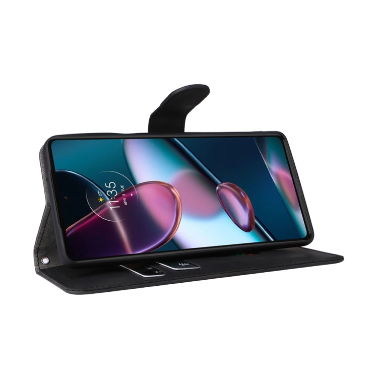 For Motorola Edge X30 Skin Feel Magnetic Buckle Calf Texture Leather Phone Case