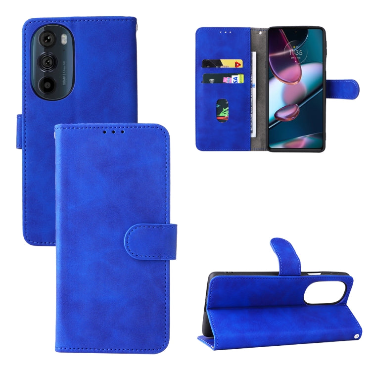 For Motorola Edge X30 Skin Feel Magnetic Buckle Calf Texture Leather Phone Case